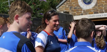 Looe Rowing Club welcomes Olympian Annie Vernon