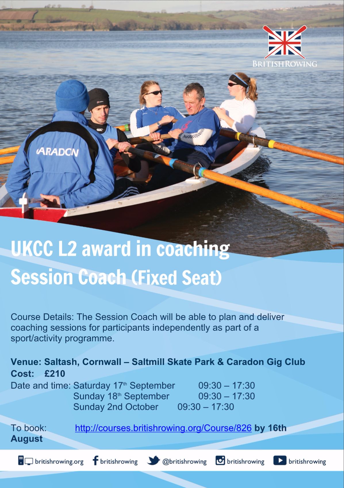 Rowing course poster