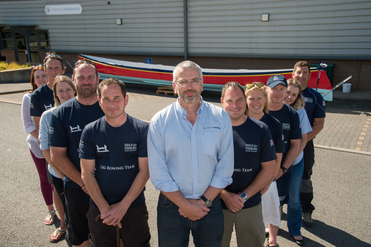 Richard Bland, his team and the Help for Heroes crew