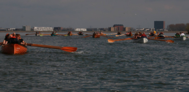 Cornish Pilot gig rowing in Muiden, Netherlands